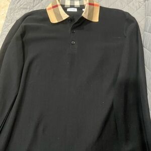 Burberry Black Polo Long sleeve